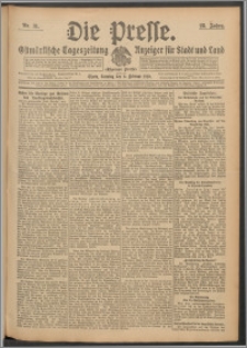 Die Presse 1910, Jg. 28, Nr. 31 Zweites Blatt, Drittes Blatt, Viertes Blatt