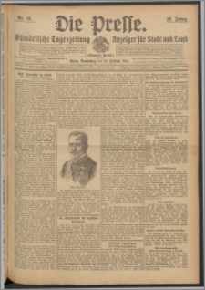 Die Presse 1910, Jg. 28, Nr. 46 Zweites Blatt, Drittes Blatt
