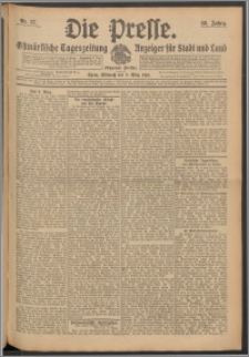 Die Presse 1910, Jg. 28, Nr. 57 Zweites Blatt, Drittes Blatt