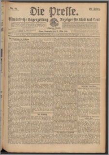 Die Presse 1910, Jg. 28, Nr. 64 Zweites Blatt, Drittes Blatt