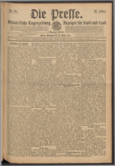 Die Presse 1910, Jg. 28, Nr. 69 Zweites Blatt, Drittes Blatt