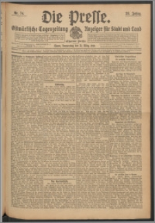 Die Presse 1910, Jg. 28, Nr. 74 Zweites Blatt, Drittes Blatt