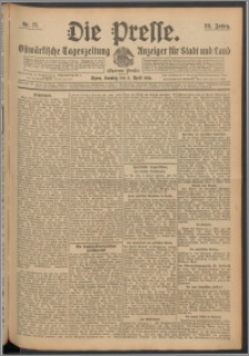 Die Presse 1910, Jg. 28, Nr. 77 Zweites Blatt, Drittes Blatt, Viertes Blatt