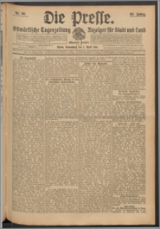 Die Presse 1910, Jg. 28, Nr. 80 Zweites Blatt, Drittes Blatt