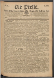 Die Presse 1910, Jg. 28, Nr. 81 Zweites Blatt, Drittes Blatt