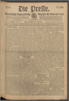 Die Presse 1910, Jg. 28, Nr. 82 Zweites Blatt, Drittes Blatt