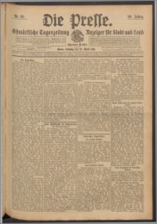 Die Presse 1910, Jg. 28, Nr. 83 Zweites Blatt, Drittes Blatt, Veirtes Blatt