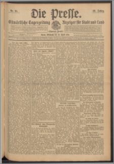 Die Presse 1910, Jg. 28, Nr. 85 Zweites Blatt, Drittes Blatt