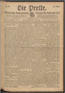 Die Presse 1910, Jg. 28, Nr. 86 Zweites Blatt, Drittes Blatt