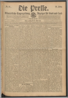 Die Presse 1910, Jg. 28, Nr. 87 Zweites Blatt, Drittes Blatt