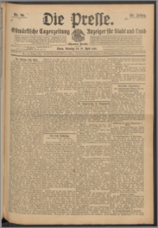Die Presse 1910, Jg. 28, Nr. 90 Zweites Blatt, Drittes Blatt, Viertes Blatt