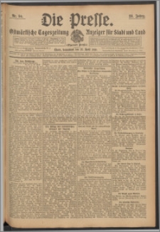 Die Presse 1910, Jg. 28, Nr. 94 Zweites Blatt