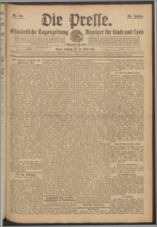 Die Presse 1910, Jg. 28, Nr. 95 Zweites Blatt, Drittes Blatt, Viertes Blatt