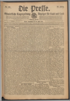 Die Presse 1910, Jg. 28, Nr. 100 Zweites Blatt, Drittes Blatt