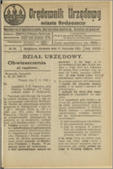 Orędownik Urzędowy Miasta Bydgoszczy, R.40, 1923, Nr 34