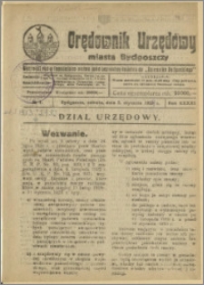 Orędownik Urzędowy Miasta Bydgoszczy, R.41, 1924, Nr 1