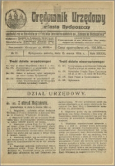 Orędownik Urzędowy Miasta Bydgoszczy, R.41, 1924, Nr 11