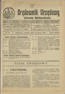 Orędownik Urzędowy Miasta Bydgoszczy, R.41, 1924, Nr 13