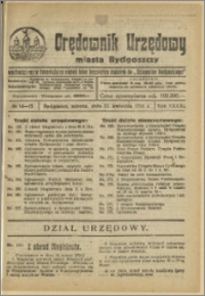 Orędownik Urzędowy Miasta Bydgoszczy, R.41, 1924, Nr 14-15