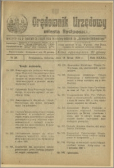 Orędownik Urzędowy Miasta Bydgoszczy, R.41, 1924, Nr 29