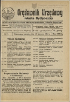 Orędownik Urzędowy Miasta Bydgoszczy, R.41, 1924, Nr 31