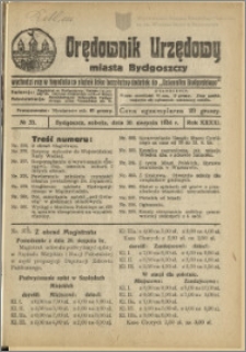 Orędownik Urzędowy Miasta Bydgoszczy, R.41, 1924, Nr 33