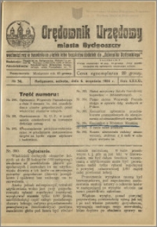 Orędownik Urzędowy Miasta Bydgoszczy, R.41, 1924, Nr 34