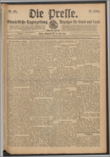 Die Presse 1910, Jg. 28, Nr. 113 Zweites Blatt, Drittes Blatt