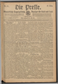 Die Presse 1910, Jg. 28, Nr. 115 Zweites Blatt, Drittes Blatt