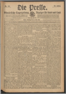 Die Presse 1910, Jg. 28, Nr. 118 Zweites Blatt, Drittes Blatt