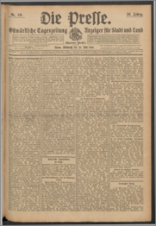 Die Presse 1910, Jg. 28, Nr. 119 Zweites Blatt, Drittes Blatt