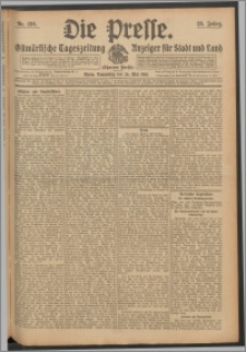 Die Presse 1910, Jg. 28, Nr. 120 Zweites Blatt, Drittes Blatt