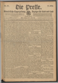 Die Presse 1910, Jg. 28, Nr. 123 Zweites Blatt, Drittes Blatt, Viertes Blatt