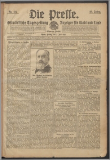 Die Presse 1910, Jg. 28, Nr. 151 Zweites Blatt, Drittes Blatt