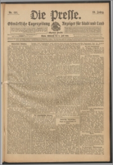 Die Presse 1910, Jg. 28, Nr. 155 Zweites Blatt, Drittes Blatt