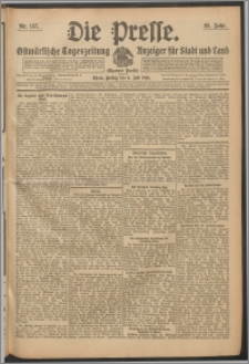 Die Presse 1910, Jg. 28, Nr. 157 Zweites Blatt, Drittes Blatt