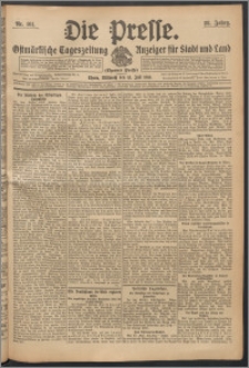 Die Presse 1910, Jg. 28, Nr. 161 Zweites Blatt, Drittes Blatt