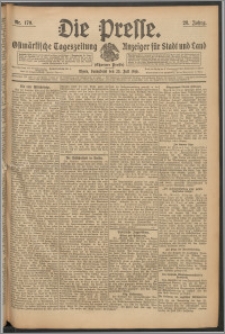 Die Presse 1910, Jg. 28, Nr. 170 Zweites Blatt