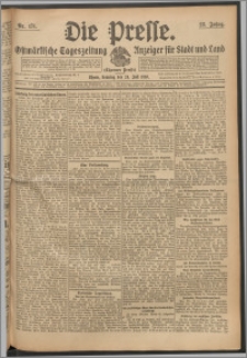 Die Presse 1910, Jg. 28, Nr. 171 Zweites Blatt, Drittes Blatt, Viertes Blatt