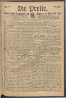 Die Presse 1910, Jg. 28, Nr. 176 Zweites Blatt