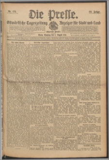 Die Presse 1910, Jg. 28, Nr. 178 Zweites Blatt, Drittes Blatt