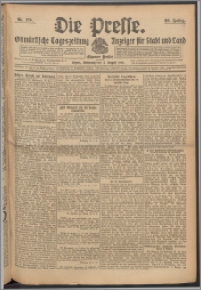 Die Presse 1910, Jg. 28, Nr. 179 Zweites Blatt, Drittes Blatt
