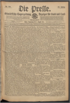 Die Presse 1910, Jg. 28, Nr. 180 Zweites Blatt, Drittes Blatt