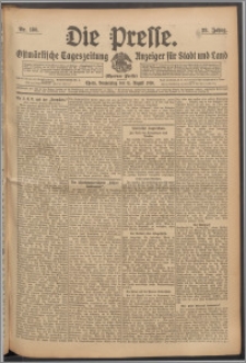 Die Presse 1910, Jg. 28, Nr. 186 Zweites Blatt, Drittes Blatt