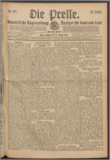 Die Presse 1910, Jg. 28, Nr. 193 Zweites Blatt, Drittes Blatt