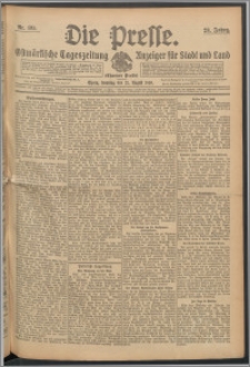 Die Presse 1910, Jg. 28, Nr. 195 Zweites Blatt, Drittes Blatt, Viertes Blatt