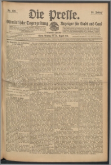 Die Presse 1910, Jg. 28, Nr. 196 Zweites Blatt, Drittes Blatt