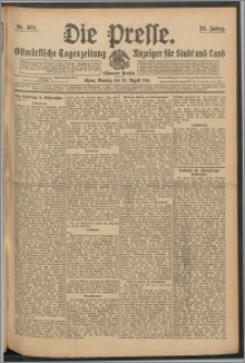 Die Presse 1910, Jg. 28, Nr. 202 Zweites Blatt, Drittes Blatt