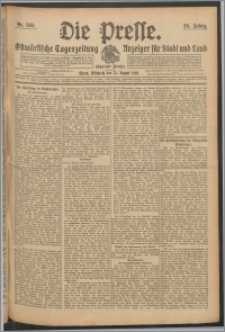 Die Presse 1910, Jg. 28, Nr. 203 Zweites Blatt, Drittes Blatt