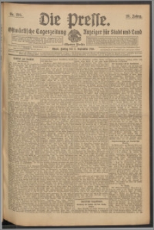 Die Presse 1910, Jg. 28, Nr. 205 Zweites Blatt, Drittes Blatt